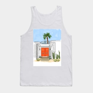 Orange Palm Springs Door Tank Top